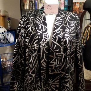 Black and silver metallic jacket